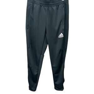 Adidas  mens small Black Ankle zip running Track Joggers Sweatpants